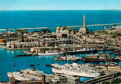AK / Ansichtskarte Genova_Genua_Liguria Il Porto e la Lanterna Genova_Genua_Liguria