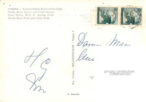 AK / Ansichtskarte Modena Piazzale Natale Bruni e Viale Crispi Modena