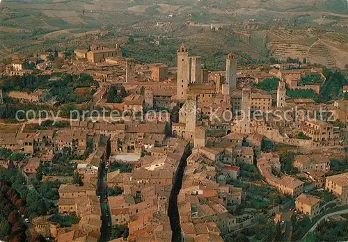 AK / Ansichtskarte San_Gimignano Le Torri Veduta aerea San_Gimignano