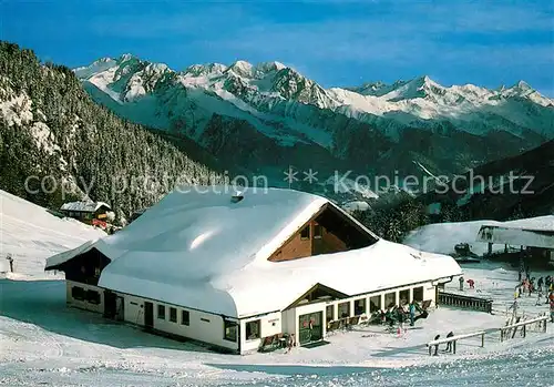 AK / Ansichtskarte Sand Taufers Skigebiet Speikboden Ahrntal Bergstation Bergrestaurant Alpenpanorama Sand Taufers