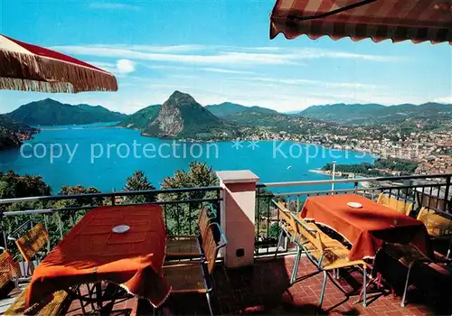 AK / Ansichtskarte Aldesago Hotel Colibri Panorama Terrazze Lago di Lugano Luganersee Aldesago