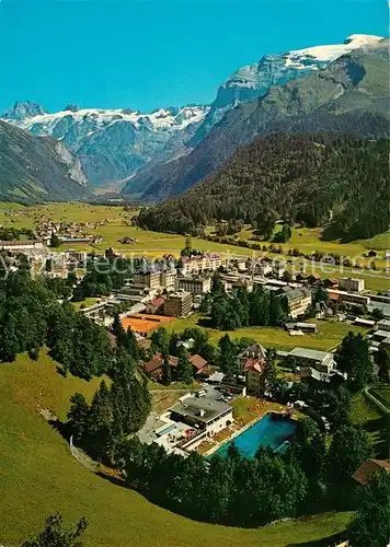 AK / Ansichtskarte Engelberg_OW mit Spannoerter und Titlis Alpenpanorama Engelberg OW