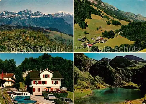 AK / Ansichtskarte Riemenstalden Panorama Blick von Rophaien Gasthaus Kaiserstock Alpelen Seeli Riemenstalden