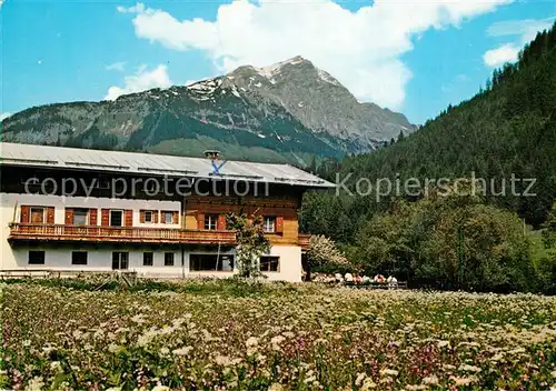 AK / Ansichtskarte Weissbach_Lofer Gasthof Pension Lohfeyer Alpen Weissbach Lofer