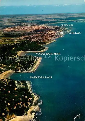 AK / Ansichtskarte Vaux sur Mer Cote de Beaute vue aerienne Vaux sur Mer