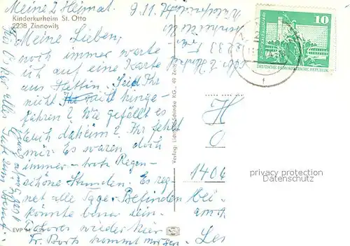 AK / Ansichtskarte Zinnowitz_Ostseebad Kinderkurhaus Sankt Otto Zinnowitz_Ostseebad