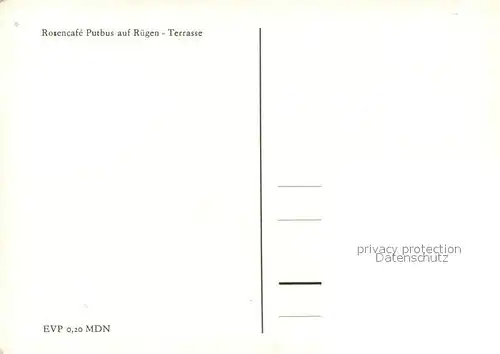 AK / Ansichtskarte Putbus_Ruegen Rosencafe Terrasse Putbus Ruegen