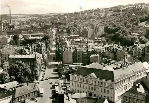 AK / Ansichtskarte Greiz_Thueringen Rathenauplatz Bebelstrasse Greiz Thueringen