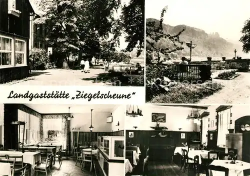 AK / Ansichtskarte Krippen_Bad_Schandau Landgaststaette Ziegelscheune Krippen_Bad_Schandau