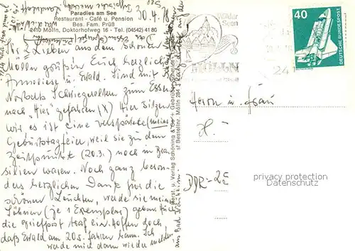 AK / Ansichtskarte Moelln_Lauenburg Paradies am See Moelln_Lauenburg