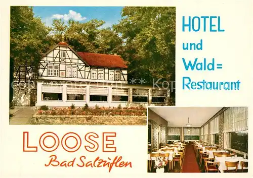 AK / Ansichtskarte Bad_Salzuflen Hotel Waldrestaurant Loose Bad_Salzuflen