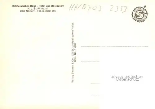 AK / Ansichtskarte Nortorf_Ostholstein Holsteinisches Haus Hotel Restaurant Nortorf_Ostholstein