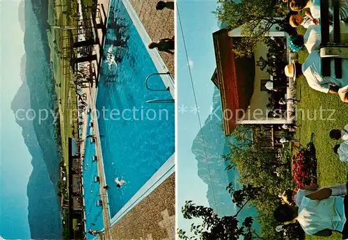 AK / Ansichtskarte Aufham_Anger Freibad Konzert Trachtenkapelle Kurpark Aufham Anger