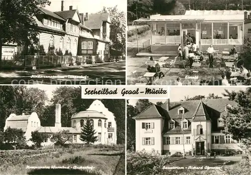 AK / Ansichtskarte Graal Mueritz_Ostseebad Eiscafe Warmbad Sanatorium Graal Mueritz_Ostseebad