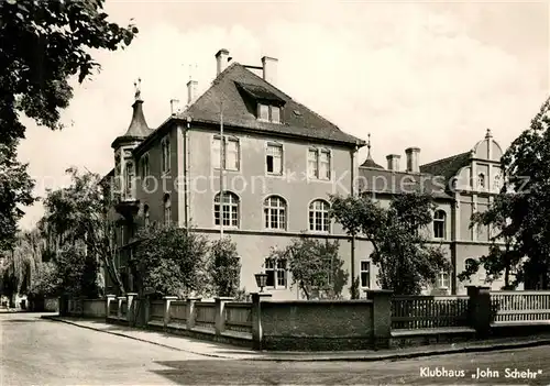 AK / Ansichtskarte Meuselwitz Klubhaus John Schehr Meuselwitz