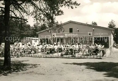 AK / Ansichtskarte Dannigkow Gaststaette Waldidyll am Plattensee Dannigkow