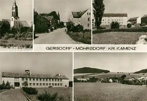 AK / Ansichtskarte Gersdorf_Moehrsdorf Kirche Panorama Gersdorf Moehrsdorf