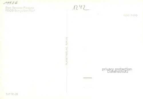 AK / Ansichtskarte Saarow_Bad FDGB Bungalow Dorf Saarow_Bad