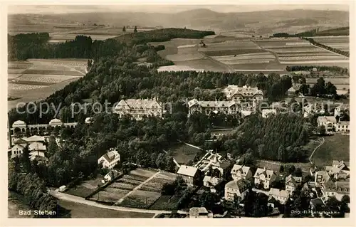 AK / Ansichtskarte Steben_Bad Fliegeraufnahme Kuranlagen Steben_Bad