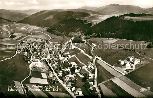 AK / Ansichtskarte Schwalefeld Fliegeraufnahme Schwalefeld