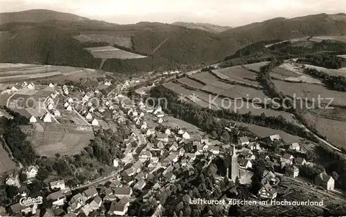 AK / Ansichtskarte Zueschen_Sauerland Fliegeraufnahme Zueschen_Sauerland
