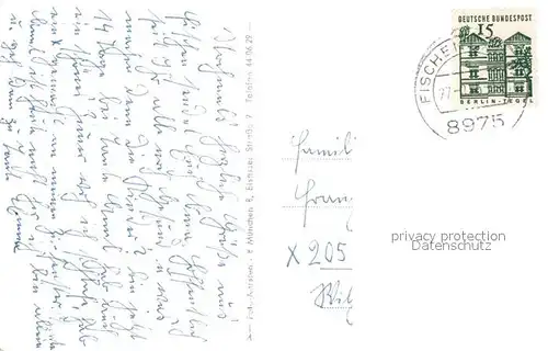 AK / Ansichtskarte Fischen_Allgaeu Pension Panorama Fischen Allgaeu