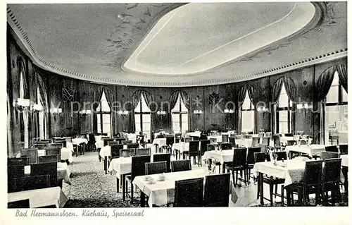 AK / Ansichtskarte Hermannsborn_Bad Kurhaus Speisesaal Hermannsborn_Bad