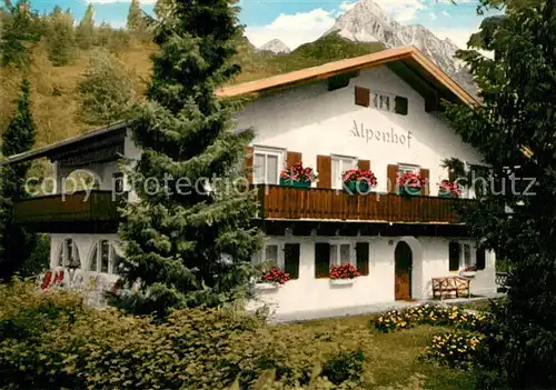 AK / Ansichtskarte Mittenwald_Karwendel_Tirol Pension Alpenhof Heinz Seidler Mittenwald_Karwendel