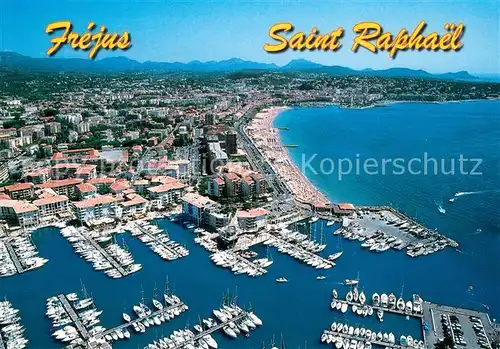 AK / Ansichtskarte Frejus Saint Raphael le port vue aerienne Frejus