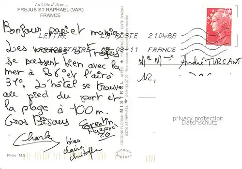 AK / Ansichtskarte Frejus Saint Raphael le port vue aerienne Frejus