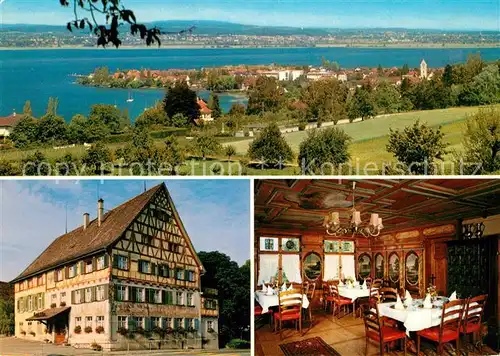 AK / Ansichtskarte Ermatingen Hotel Adler Restaurant Panorama Bodensee Ermatingen