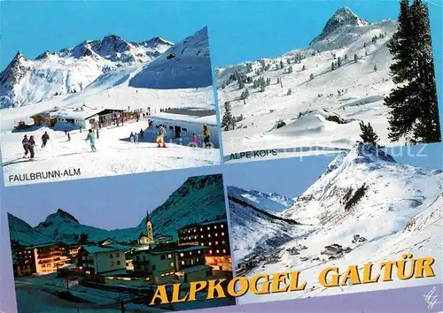 AK / Ansichtskarte Galtuer_Tirol Skigebiet Alpkogel Wintersportplatz Alpen Galtuer Tirol