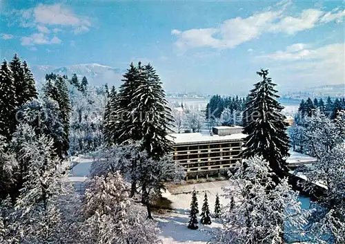 AK / Ansichtskarte Warmbad_Villach Kurhotel Josefinenhof Winterimpressionen Warmbad_Villach