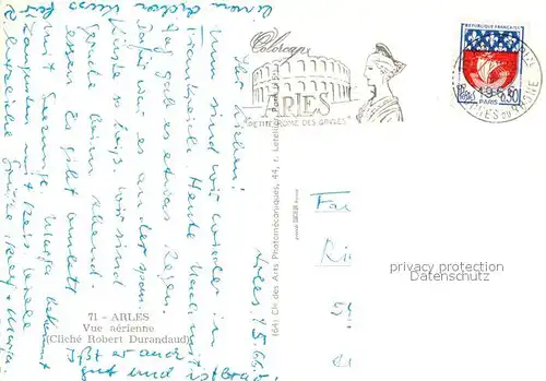 AK / Ansichtskarte Arles_Bouches du Rhone Vue aerienne Arles_Bouches du Rhone