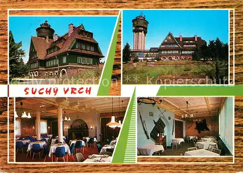 AK / Ansichtskarte Suchy_Vrch Berggaststaette Restaurant Aussichtsturm 