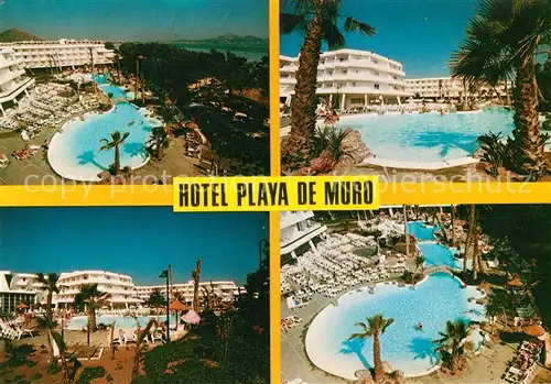 AK / Ansichtskarte Muro_Mallorca Hotel Playa de Muro Swimming Pool Muro Mallorca
