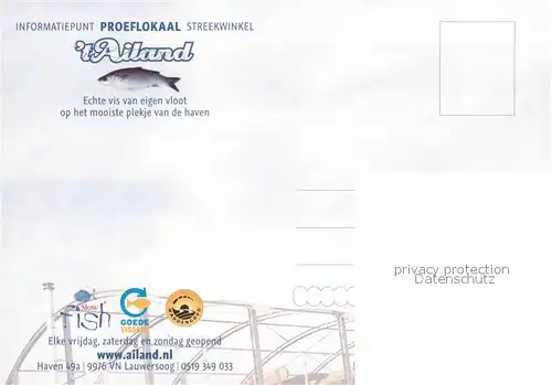 AK / Ansichtskarte Lauwersoog Informatiepunt Proeflokaal  tAiland Lauwersoog