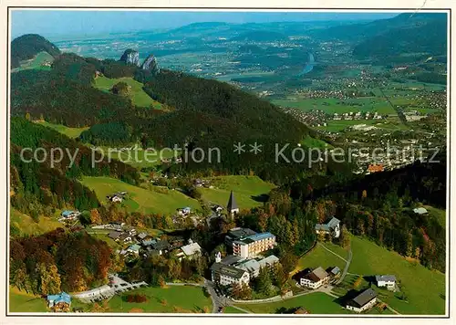 AK / Ansichtskarte Bad_Duerrnberg_Hallein Kurhaus St Josef am Duerrnberg Blick auf Salzburg Fliegeraufnahme Bad_Duerrnberg_Hallein