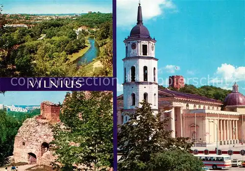 AK / Ansichtskarte Vilnius Panorama Kathedrale Burgruine Vilnius