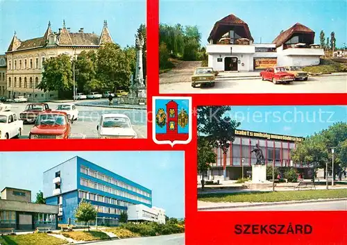 AK / Ansichtskarte Szekszard Teilansichten Denkmal Szekszard