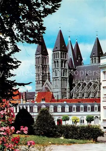 AK / Ansichtskarte Tournai_Hainaut Cathedrale Notre Dame vue du Parc Tournai Hainaut