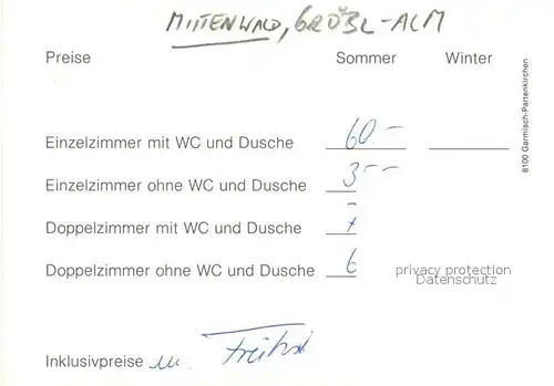 AK / Ansichtskarte Mittenwald_Bayern Berghotel Restaurant Mittenwald Bayern