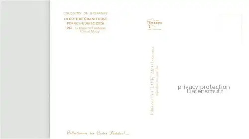 AK / Ansichtskarte Perros Guirec La plage de Trestraou vue aerienne Perros Guirec