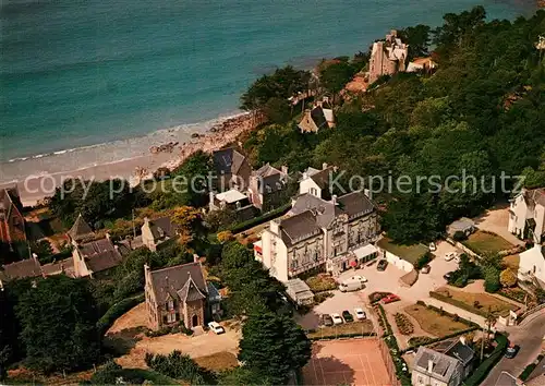 AK / Ansichtskarte Perros Guirec Hotel Restaurant Le Printania vue aerienne Perros Guirec