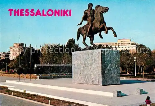 AK / Ansichtskarte Thessaloniki Statue of Great Alexandre Thessaloniki