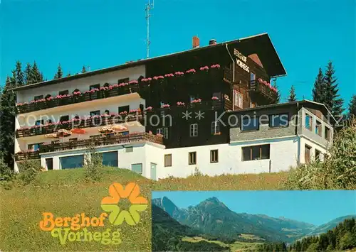 AK / Ansichtskarte Koetschach Mauthen_Kaernten Berghof Vorhegg Landschaftspanorama Alpen Koetschach Mauthen Kaernten