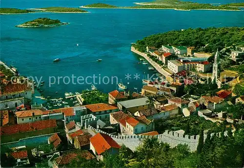 AK / Ansichtskarte Hvar Fliegeraufnahme Hvar