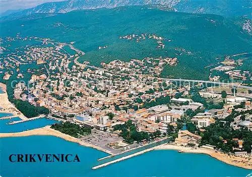 AK / Ansichtskarte Crikvenica_Kroatien Fliegeraufnahme Crikvenica Kroatien