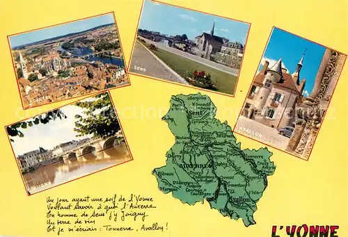 AK / Ansichtskarte Yonne_Region Joigny Auxerre Sens et Avallon 