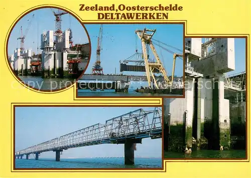 AK / Ansichtskarte Zeeland_Niederlande Oosterschelde Deltawerken Pijlerdam Zeeland_Niederlande